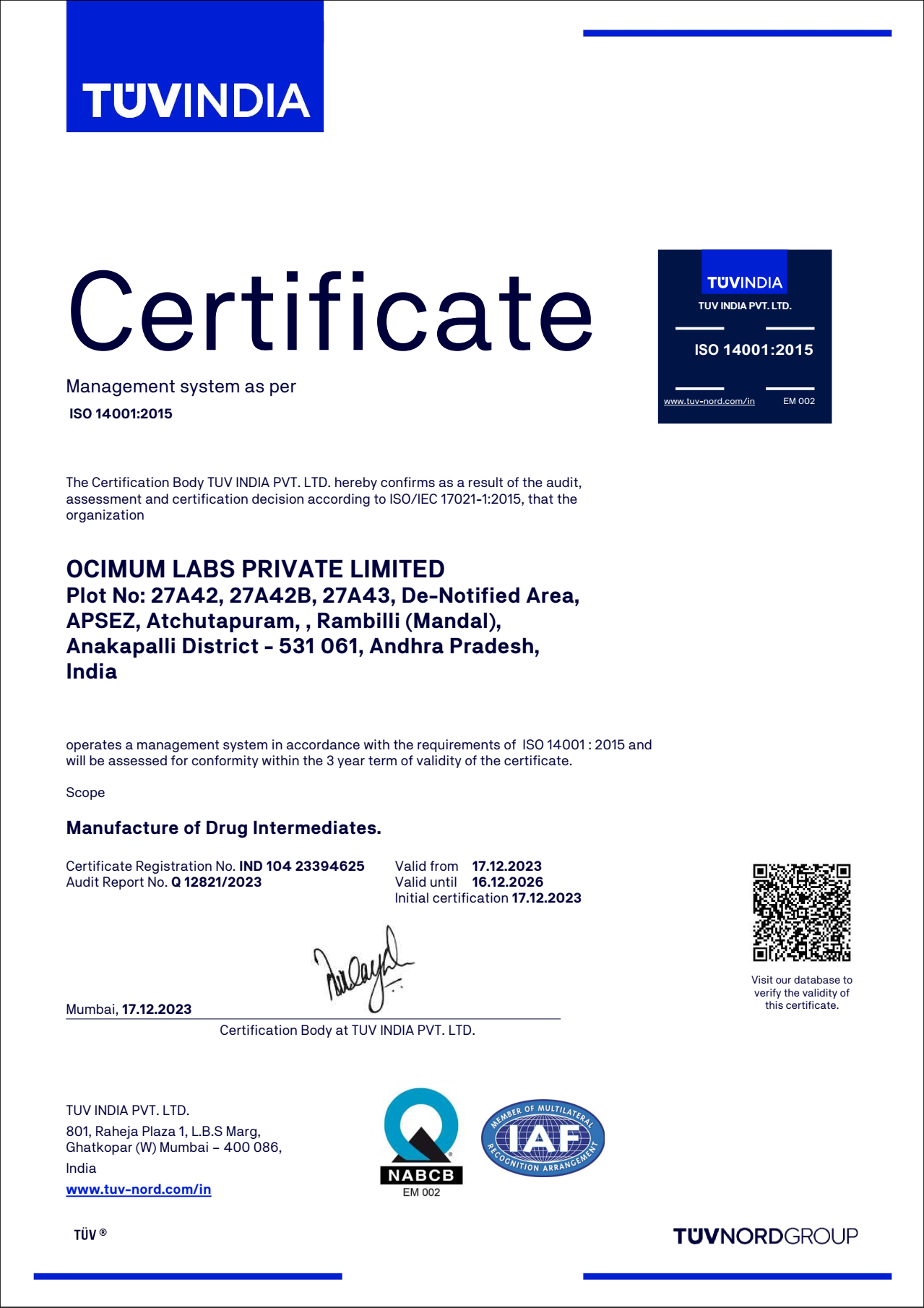 Certificate 2